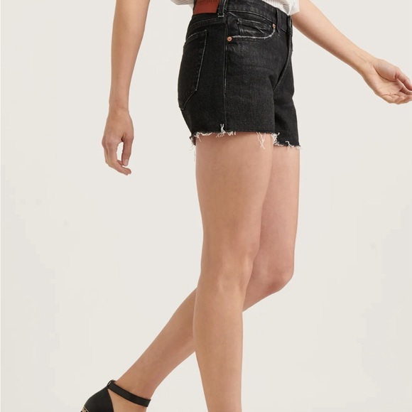 Lucky Brand Relaxed Black Denim Women's Shorts - Picture 7 of 8